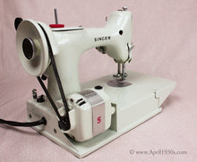 Load image into Gallery viewer, Singer Featherweight 221 Sewing Machine, WHITE EY848***ch