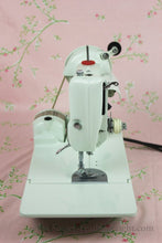 Load image into Gallery viewer, Singer Featherweight 221 Sewing Machine, WHITE EV989***