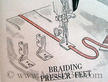 Load image into Gallery viewer, Braiding Presser Foot, Singer (Vintage Original)
