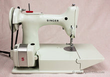 Load image into Gallery viewer, Singer Featherweight 221 Sewing Machine, WHITE EY848***ch