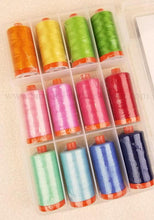 Load image into Gallery viewer, Aurifil Thread 50wt Cotton, 12 Color SET - Lori Holt Happy Colors