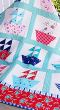Load image into Gallery viewer, Quilt Kit, Sail Away featuring Seaside by Tasha Noel + EXCLUSIVE Featherweight Shop Custom Fabric