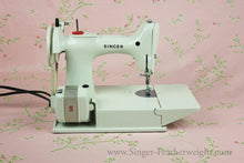 Load image into Gallery viewer, Singer Featherweight 221 Sewing Machine, WHITE EV989***