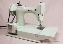 Load image into Gallery viewer, Singer Featherweight 221 Sewing Machine, WHITE EY848***ch