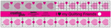 Load image into Gallery viewer, Cutting Ruler, I "Heart" My Quilty Friends - CREATIVE GRIDS 10" x 2 1/2" (with self-grips)