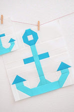 Load image into Gallery viewer, Pattern, Nautical Anchor Quilt Block by Ellis & Higgs (digital download)
