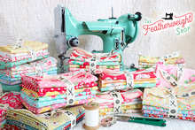 Load image into Gallery viewer, Fabric, PRETTY CLASSIC ROSE, MINT GREEN - 30's Collection Feedsack Style Print (by the yard)
