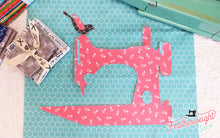 Load image into Gallery viewer, Mini Quilt BLOCK Kit, Farm Girl Vintage Featherweight 1-Block Wallhanging - Flock of Singers Pattern & Diecuts