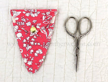 Load image into Gallery viewer, Scissors with Sheath by Liberty of London Quilter's Cotton Fabric - ORCHARD ROSE