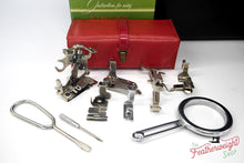 Load image into Gallery viewer, Singer Featherweight 222K Sewing Machine, RED "S" ER9006**