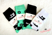 Load image into Gallery viewer, Quilt Socks, Notions Black - Featherweight Shop Design