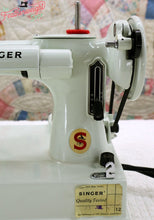 Load image into Gallery viewer, Singer Featherweight 221K Sewing Machine, WHITE EV993***