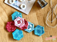 Load image into Gallery viewer, 1/2" Inch Hexagon Iron-On Papers For English Paper Piecing x 100