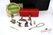Load image into Gallery viewer, Singer Featherweight 222K Sewing Machine, RED "S" EP760***