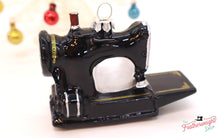 Load image into Gallery viewer, Christmas ORNAMENT, Singer Featherweight Blown Glass Collectible