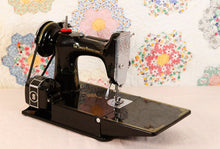 Load image into Gallery viewer, Singer Featherweight 221 Sewing Machine, AF384*** - Top Decal and Corduroy Insert - RARE