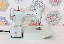 Load image into Gallery viewer, Singer Featherweight 221 Sewing Machine, WHITE EV893***