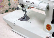 Load image into Gallery viewer, Singer Featherweight 221K Sewing Machine, WHITE EV957***