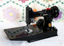 Load image into Gallery viewer, Singer Featherweight 221 Sewing Machine, Rare BLACKSIDE AG012***