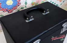 Load image into Gallery viewer, Case Handle, Black Leather with Pins