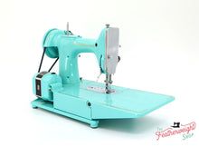 Load image into Gallery viewer, Singer Featherweight 222K Sewing Machine EL6858** - Fully Restored in Tiffany Blue