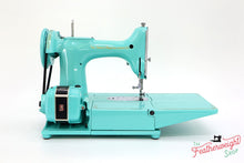 Load image into Gallery viewer, Singer Featherweight 222K Sewing Machine EL6858** - Fully Restored in Tiffany Blue