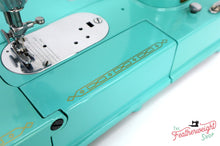 Load image into Gallery viewer, Singer Featherweight 222K Sewing Machine EL6858** - Fully Restored in Tiffany Blue