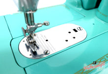 Load image into Gallery viewer, Singer Featherweight 222K Sewing Machine EL6858** - Fully Restored in Tiffany Blue