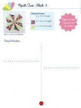 Load image into Gallery viewer, PATTERN BOOK , First Blush Block of the Month from It's Sew Emma Patterns