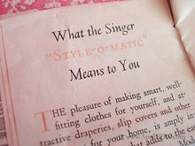 Load image into Gallery viewer, Style-O-Matic, Singer (Vintage Original)