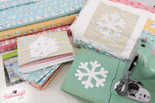 Load image into Gallery viewer, Quilt Kit, "Snow Cozy" WINTER BABY QUILT - Cozy Snowman Fabric by Lori Holt