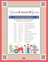 Load image into Gallery viewer, Quilt Kit, "FARM SWEET FARM" Fabric Collection + Applique Templates & Ric Rac - by Lori Holt for Riley Blake