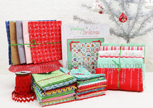 Load image into Gallery viewer, Quilt Kit, "Cozy Christmas" Fabric COLLECTION + Pattern BOOK, Vintage Christmas - by Lori Holt for Riley Blake