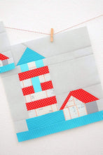 Load image into Gallery viewer, Pattern, Nautical Lighthouse Quilt Block by Ellis & Higgs (digital download)