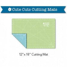 Load image into Gallery viewer, Cutting Mat, 12" x 18" Lori Holt Cute Cuts Reversible (Green & Blue)