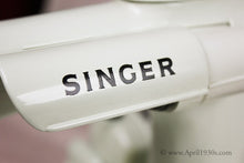 Load image into Gallery viewer, Singer Featherweight 221 Sewing Machine, WHITE EY848***ch
