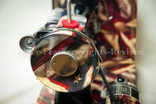 Load image into Gallery viewer, Singer Featherweight 221 Sewing Machine, PATRIOTIC One-Of-A-Kind Specialty - Painted
