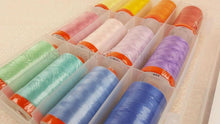Load image into Gallery viewer, Aurifil Thread 50wt Cotton, 12 Color SET - Darlene Zimmerman 1930s Fabric Colors
