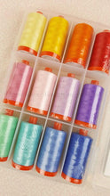 Load image into Gallery viewer, Aurifil Thread 50wt Cotton, 12 Color SET - Darlene Zimmerman 1930s Fabric Colors
