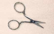 Load image into Gallery viewer, Scissors, Heirloom Embroidery Scissors Chatelaine Necklace

