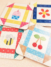 Load image into Gallery viewer, Quilt Coasters, Bee Happy by Lori Holt (Set of 4)
