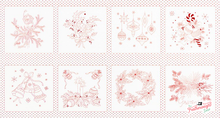 Load image into Gallery viewer, Fabric, COMING SOON - Yuletide Bells by Darlene Zimmerman for Robert Kaufman  -  FAT QUARTER BUNDLE
