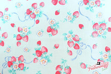 Load image into Gallery viewer, Fabric, Strawberry Ribbon Bouquet, 30's Collection - FAT QUARTER BUNDLE
