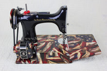 Load image into Gallery viewer, Singer Featherweight 221 Sewing Machine, PATRIOTIC One-Of-A-Kind Specialty - Painted
