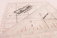 Load image into Gallery viewer, Square "BLOC LOC" Ruler SET, 1.5", 2.5", 3.5", 4.5", 5.5" &amp; 6.5" with Squaring-Up Groove

