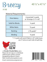 Load image into Gallery viewer, PATTERN, "Breezy" Baby Quilt by Little Cluck Cluck Sew
