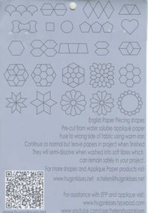 2" Inch Clamshell Iron-On Papers For English Paper Piecing x 100