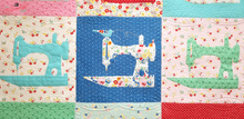 Load image into Gallery viewer, Quilt Kit, Featherweight Bluebirds Wallhanging featuring Flock of Singers Pattern with Diecuts
