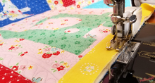 Load image into Gallery viewer, Quilt Kit, Featherweight Bluebirds Wallhanging featuring Flock of Singers Pattern with Diecuts
