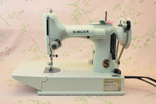 Load image into Gallery viewer, Singer Featherweight 221 Sewing Machine, WHITE FA128***
